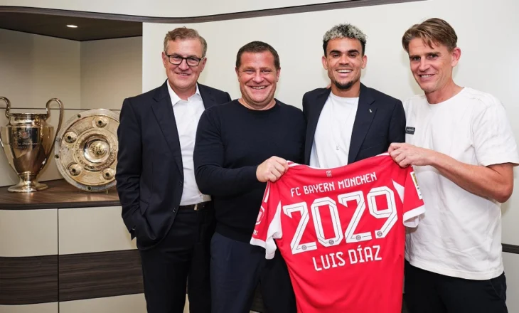 Drejtuesit e Bayernit, të ekzaltuar: Blemë Luis Díaz, një nga më të mirët e Premier League