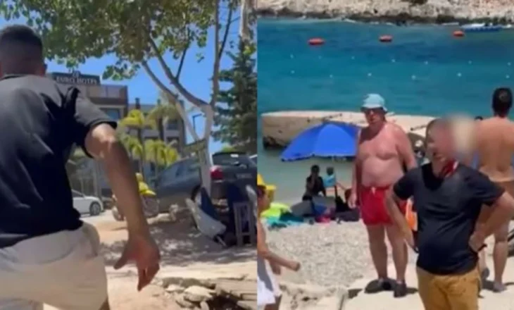 Dy biznesmenët përleshen në mes të pushuesve në Ksamil, shkak vendosja e çadrave të plazhit