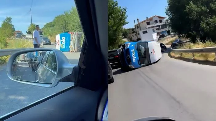 E tmerrshme/ Furgoni i miellit humb kontrollin dhe përmbyset në mes të rrugës (Detaje)