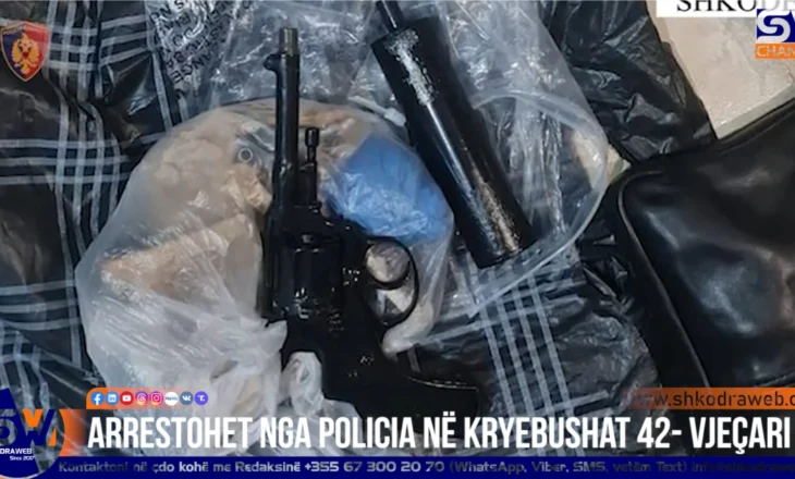 EMRI+VIDEO – Arrestohet në Kryebushat 42- vjeçari, policia i gjeti armë, kapsolla dhe “mall” në doza…