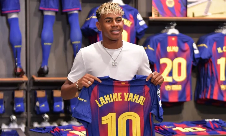 Fenomeni Yamal, në 48 orë shiten 700 mijë fanella, Barça fiton shifra të frikshme