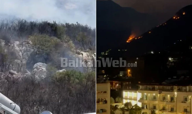 Flakë në Borsh, zjarrfikësit shmangin djegien e shtëpive afër kalasë