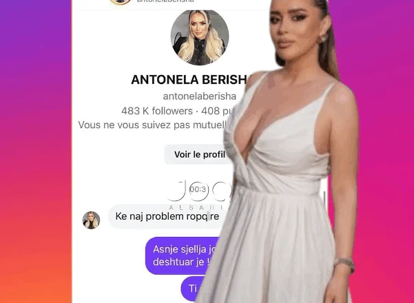 FOTO/ ”Ju ka dhu*uar serbi, më zi do të ta bëj”, Antonela në mesazhe skandaloze kundër një vajze nga Peja