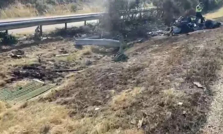 FOTO/ Lamborgini totalisht i shkrumbuar, pamje nga aksidenti ku vdiqën Diogo Jota dhe i vëllai
