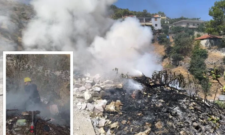 Gjirokastër, zjarr në lagjen “Granicë”