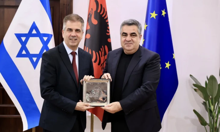 Gonxhja mirëpret në Tiranë ministrin Izraelit të Energjisë dhe Infrastrukturës