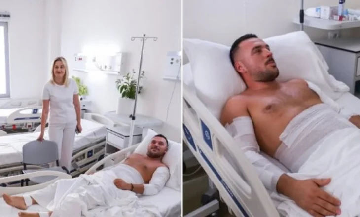 Ina Zhupa viziton komisarin e lënduar nga zjarri në Delvinë: Mirënjohje për sakrificën, shteti ka detyrë ta vlerësoj me akte konkrete