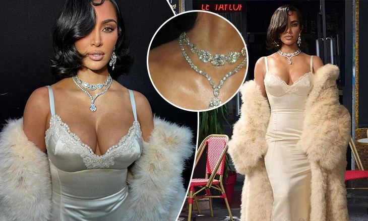 Kim Kardashian mbante mbi 250 karat diamante në veshjen e saj ‘Balenciaga’ gjatë Javës së Modës në Paris