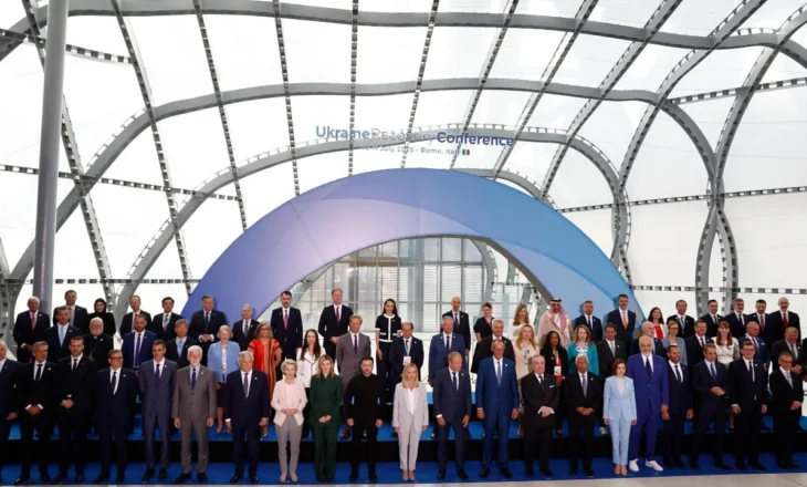 Konferenca për Rimëkëmbjen e Ukrainës në Romë, Rama ndan foton familjare
