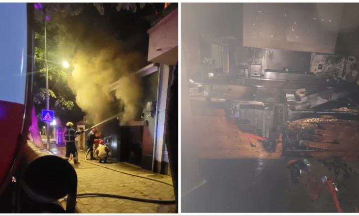 Korçë/ Përfshihet nga flakët një lokal orët e para të mëngjesit, shkak…