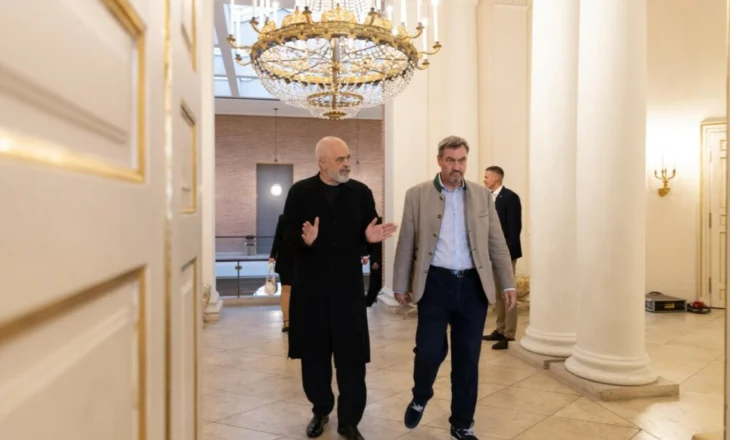 Kryeministri Rama vizitë në Gjermani, takon homologun bavarez: Mik i çmuar!