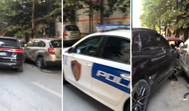 Kryen manovra të rrezikshme në “Bllok”, dëmtohen 4 automjete. Policia i gjen armë