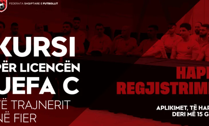 Kursi UEFA C për zonën e Fierit nis më 1 shtator, FSHF hap regjistrimet