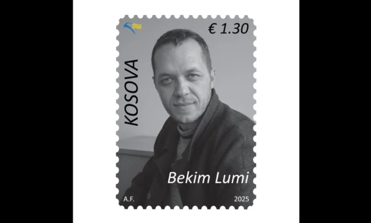 Lëshohet në qarkullim pulla postare kushtuar Bekim Lumit