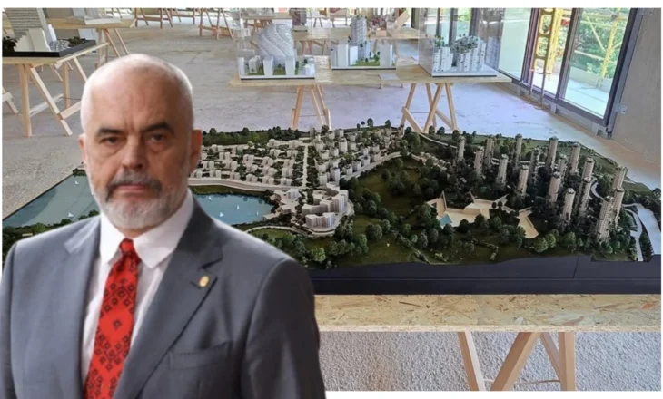 Marrëzia  që nuk njeh kufi!  Rama ‘ngul’ edhe 17 kulla 30 katëshe në liqenin e Farkës