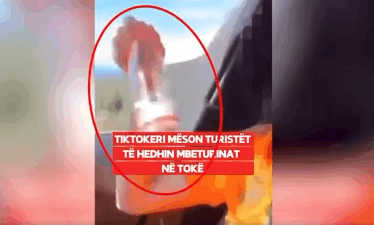 “Mësonte” turistët si të hidhnin mbeturinat në tokë,shoqërohet në polici Kozak Braçi