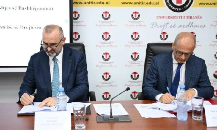 Ministria e Drejtësisë nënshkruan marrëveshje me Universitetin e Tiranës për trajnimin e përkthyesve zyrtarë