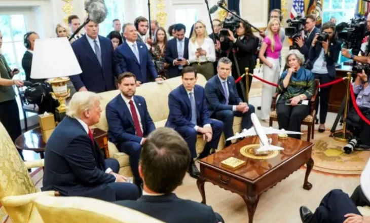 “Mos më bëni pyetje të tilla”, çfarë e nervozoi presidentin amerikan gjatë takimit me sekretarin e Përgjithshëm të NATO-s në Zyrën Ovale?