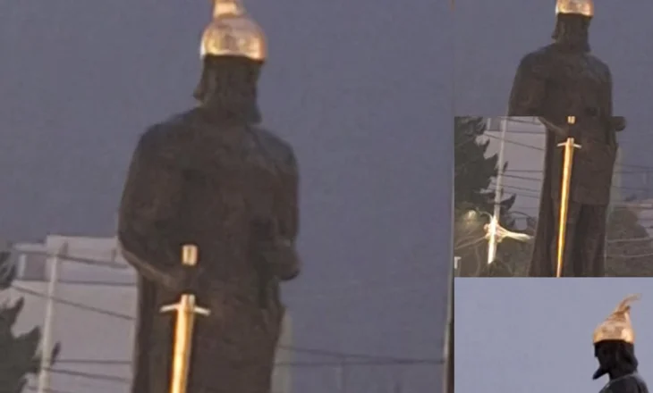 Ndodh në Prizren! Skënderbeut i lyhet përkrenarja dhe shpata me ngjyrë ari