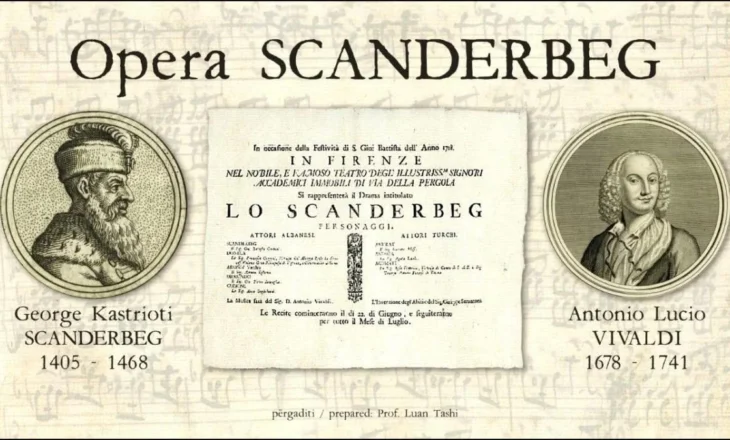 Në korrikun e 1718 shfaqej premierë në Firence opera “Skënderbeu” e Vivaldit