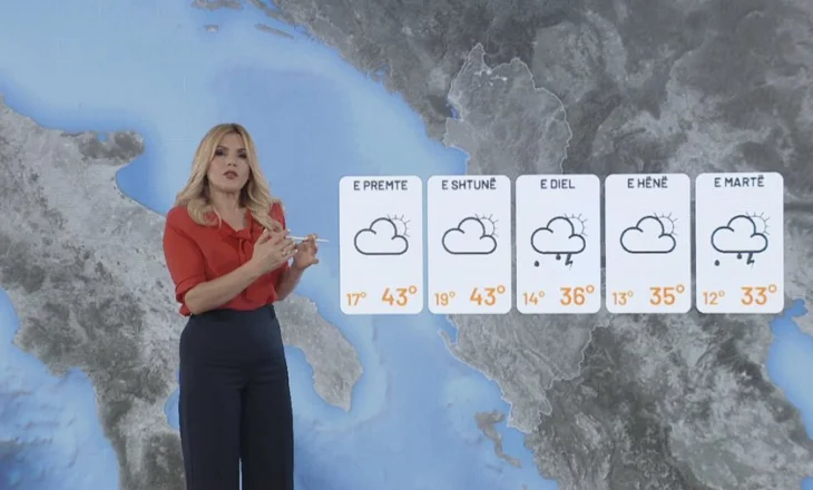 Nga 43 gradë celsius në breshër dhe mot të freskët, ndryshimi drastik i motit në vend