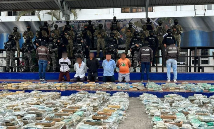 PAMJET- Kapet 3 ton drogë e mafias shqiptare në Ekuador, kokaina e fshehur në një fermë bagëtish, 5 të arrestuar