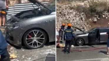 Përfshihet nga flakët makina luksoze Maserati në aksin Sarandë-Gjirokastër, zbardhen detajet
