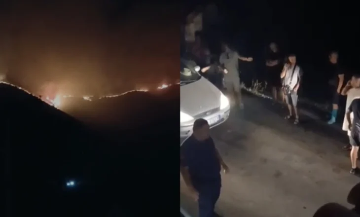 Përkeqësohet situata nga zjarri në fshatin Sasaj, flakët rrezikojnë banesat pranë, evakuohen banorët e zonës
