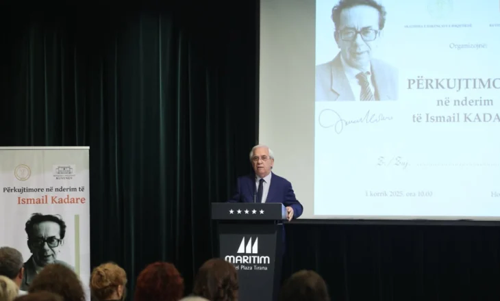 Përkujtimore në nderim të Kadaresë, Gjinushi: Veprat e tij do ruhen si thesare për kulturën shqiptare