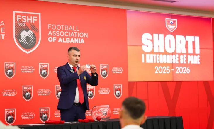 Shorti i Kategorinë e Parë (2025/26), ky është kalendari i plotë