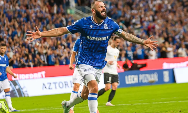 Shpartalloi Egnatian, Breidablik merr 5 gola në 45′ nga Leh Poznan