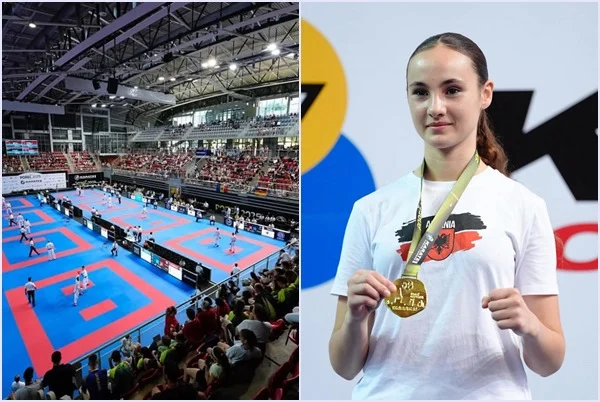 Shqipëria me medalje ari në karate, Amanda Dedej fiton ndaj kundërshtares serbe
