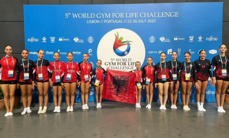 Shqipëria ngjitet në podium në eventin “World Gym for Life Challenge” zhvilluar në Lisbonë