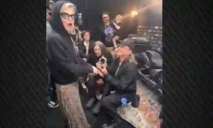 Sid Wilson i propozon martesë Kelly Osbourne në koncertin e fundit të babait të saj