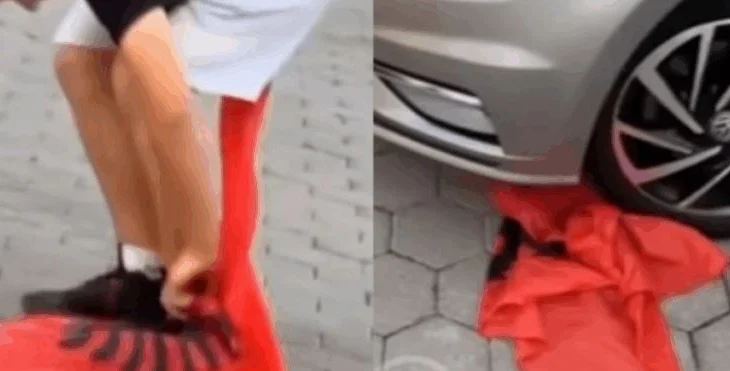 Skandal në Kosovë/ Dy të mitur shqyejnë dhe përdhosin flamurin shqiptar (Video)