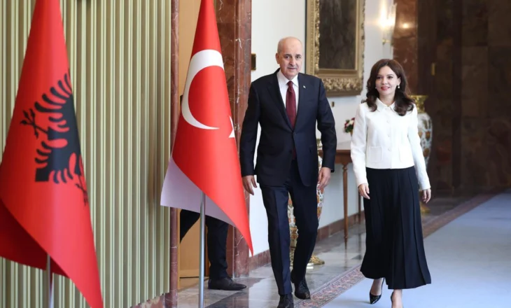 Spiropali në Turqi, takohet me Presidentin e Asamblesë së Madhe Kombëtare, Kurtulmuş: Ne kontribuojnë për stabilitetin, sigurinë dhe paqen