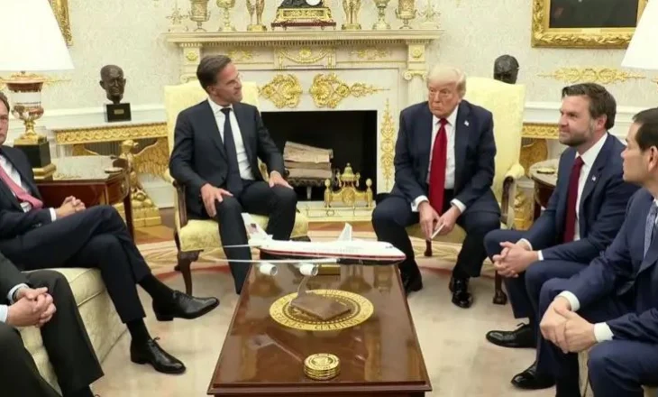 Takimi Rutte-Trump në Shtëpinë e Bardhë, Presidenti paralajmëron tarifa 100% ndaj Rusisë nëse nuk arrihet marrëveshje për Ukrainën