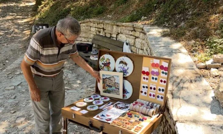 Të pikturosh me gjilpërën e artistit, Jani Barxo sjell copëza të natyrës me qëndisje