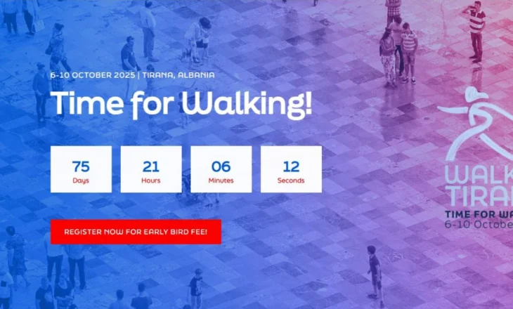 Tirana mirëpret Walk21, konferencën më të madhe botërore për ecjen për herë të parë në Ballkan