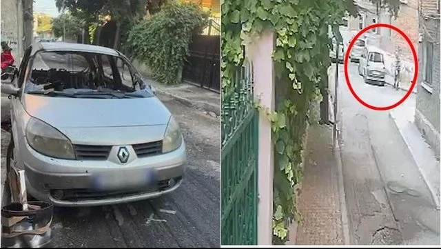 Tiranë/ I vuri zjarrin makinës së komshiut pas sherrit, arrestohet (VIDEO)