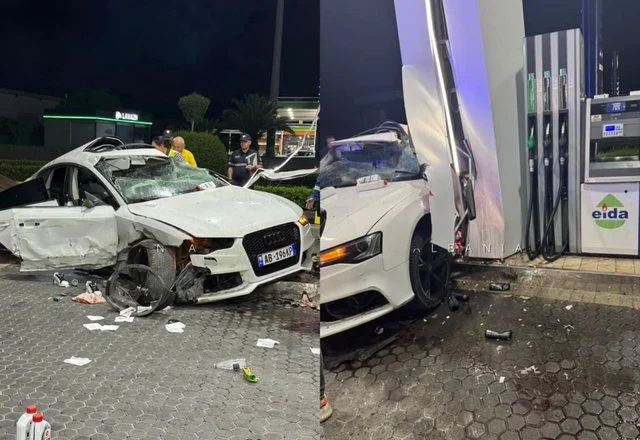 Tragjike/ “Audi” përplaset me karburantin në Vorë, vdes një 19-vjeçar, plagosen dy të tjerë