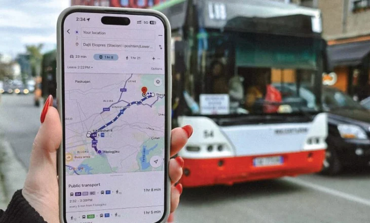 Transporti publik me Google Maps, çorientues