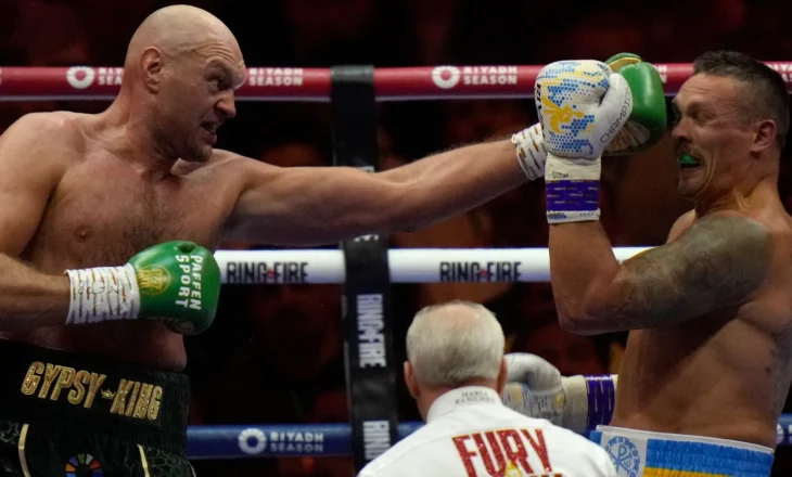 Tyson Fury: Jam i vetmi që e kam mundur dhe di si ta mund Usyk, do t’i jap fund mbretërimit të tij