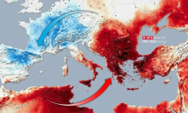 Valë e fortë dhe e zgjatur e të nxehtit do prekë Shqipërinë, temperaturat kapin “rekord”