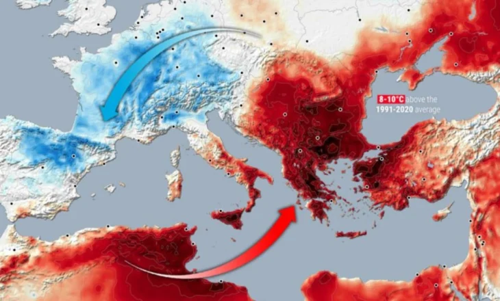 Valë e fortë dhe e zgjatur e të nxehtit do të prekë Shqipërinë ditët e ardhshme, temperaturat kapin ‘rekord’