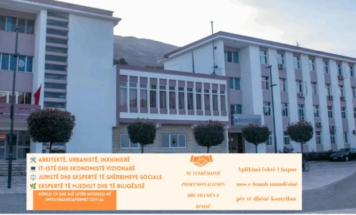 Vende të lira pune në Përmet, bashkia kërkon ekonomistë vizionarë (Njoftimi)