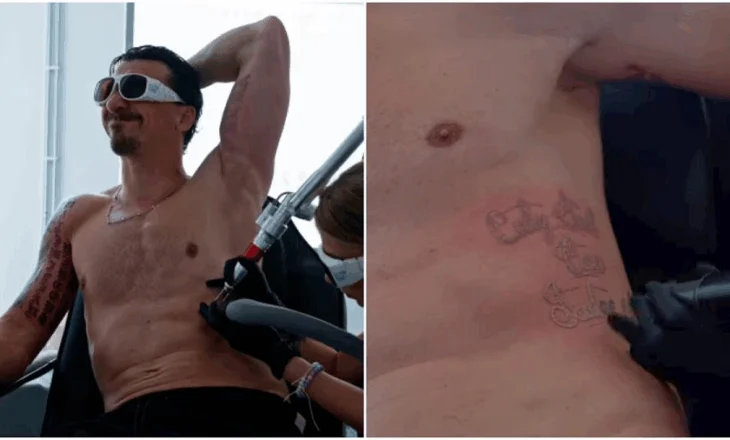 “Vetëm Zoti mund të më gjykojë”… Ibrahimovic fshin tatuazhin më ikonik, kthesë e bujshme në jetën e tij?