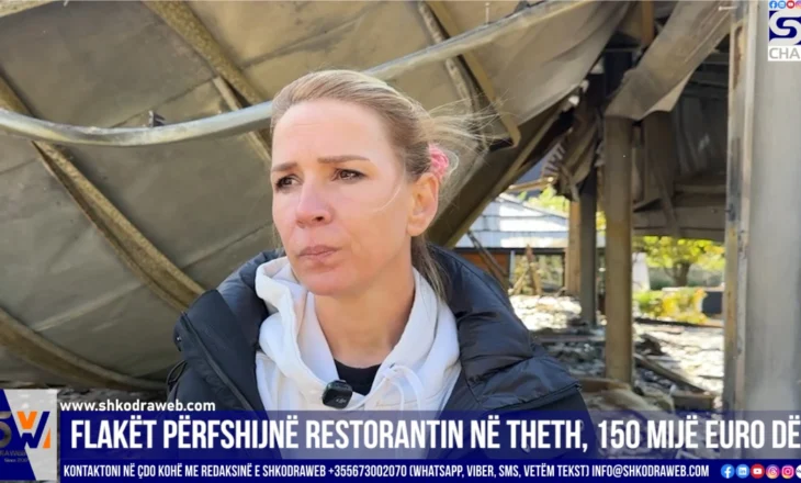VIDEO – “150 mijë euro dëm”, flet pronarja e restorantit të djegur në Theth: Nuk e di shkakun e zjarrit…