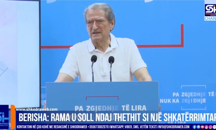 VIDEO- “Edi Rama u soll ndaj Thethit si një shkatërrimtar”, kryetari i PD- së Berisha flet për aksionin e IKMT