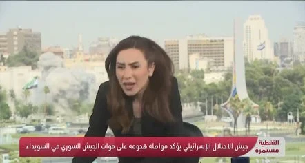 VIDEO / Gazetarja ishte në transmetim “LIVE”, bombat e Izraelit bien mbi Damask